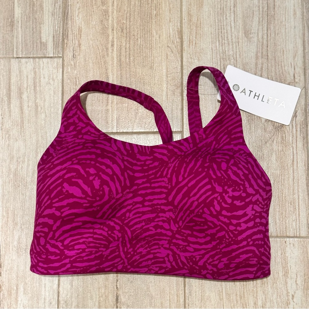 NWT Athleta Advance Printed Sports Bra
